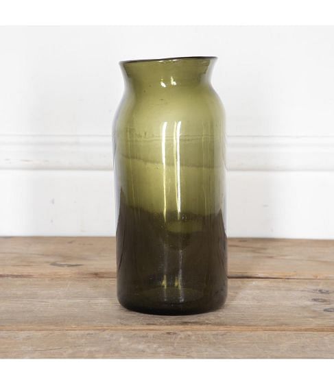 Early 19th Century French Green Glass Pickling Jar