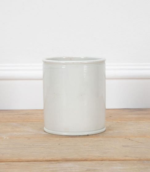 Medium French 19th Century White Porcelain Jar