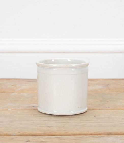 19th Century Small French White Porcelain Jar