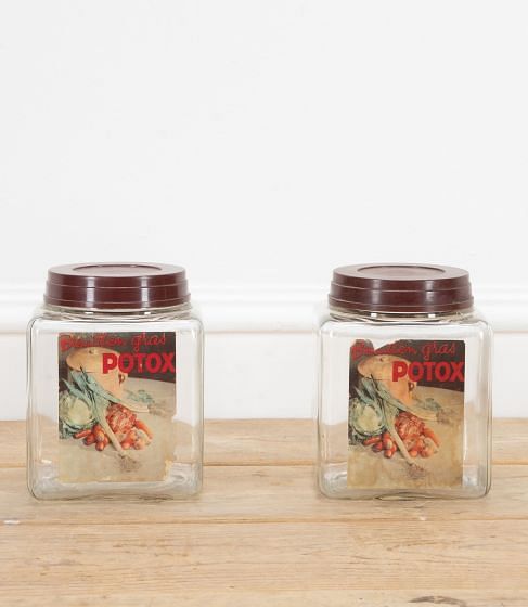 Pair of 20th Century French Potox Jars
