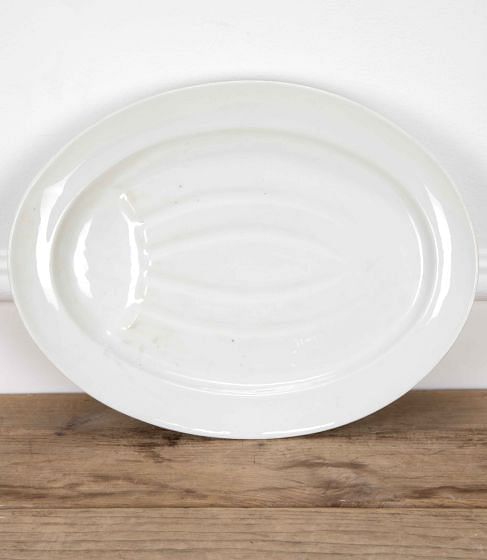 French 20th Century Porcelain Meat Plate