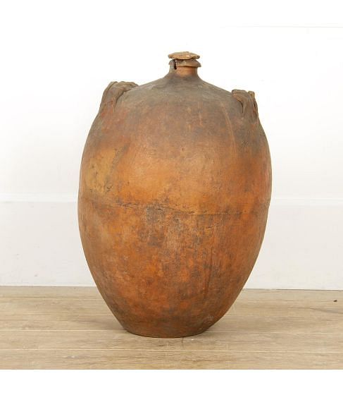 Early 19th Century French Terracotta Olive Oil Pot