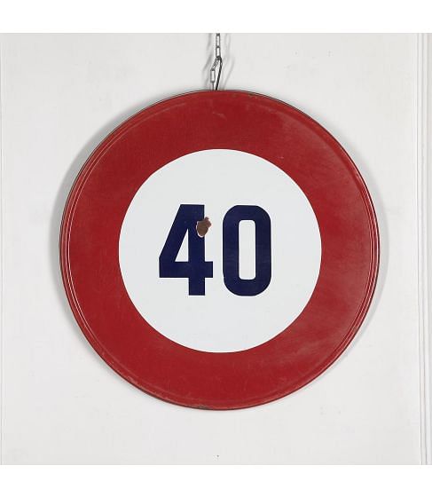 20th Century French Speed Limit Sign