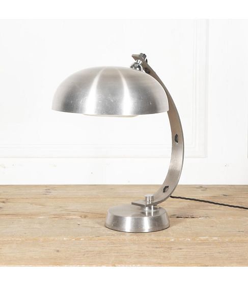 Large 20th Century Chrome Desk Lamp