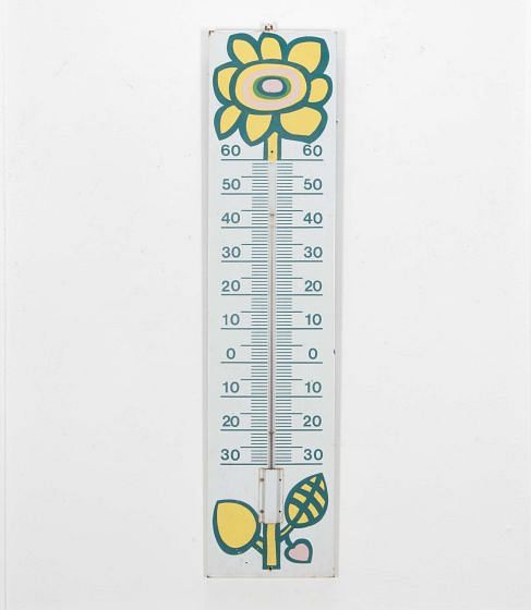 20th Century French Metal Thermometer