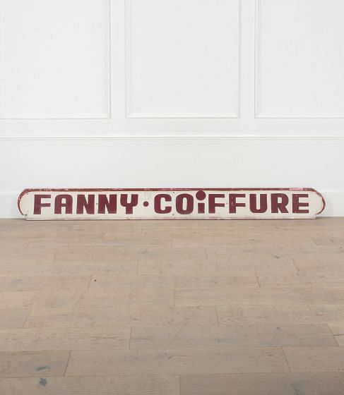 20th Century French Shop Sign - 'Fanny Coiffure'