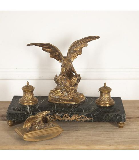 Bronze Inkwell by A. Marionnet