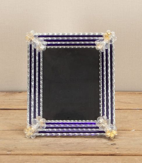 Mid-Century Italian Murano Glass Photo Frame