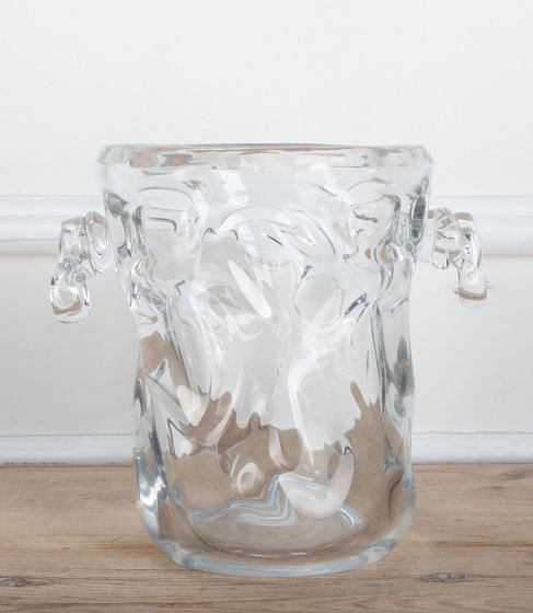 Large Joseph Bleichner Crystal Wine Cooler