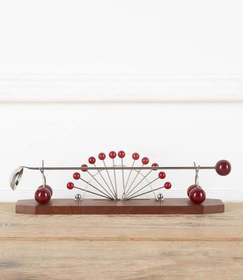 French Bakelite Cherry & Macassar Wood Cocktail Stick Stand