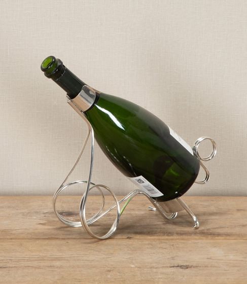 20th Century French Art Deco French Silver Plated Wine Bottle Cradle