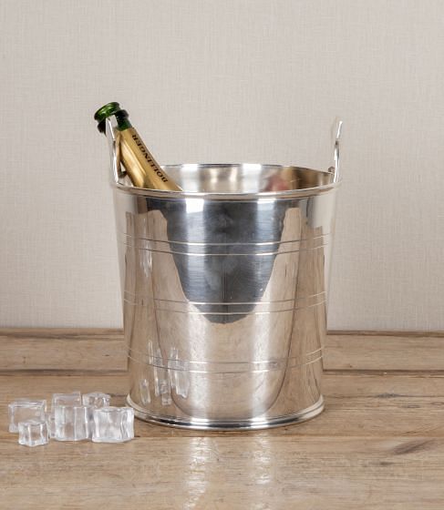 Large Art Deco Silver Plated Wine Cooler by Goldsmiths & Silversmiths Co