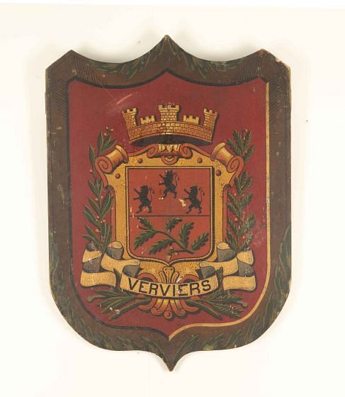 20th Century Decorative Hand Painted Armorial