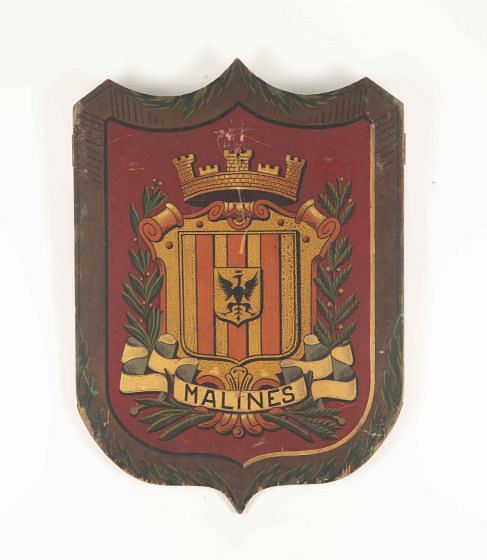 20th Century Decorative Hand Painted Armorial