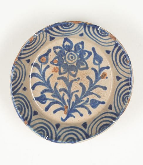 Late 19th Century Spanish Blue and White Fajalauza Bowl