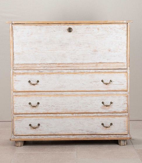 Large 19th Century Swedish Gustavian Fall Front Desk DA6043330