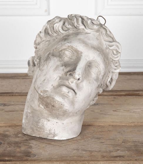 19th Century Plaster Cast Face of David