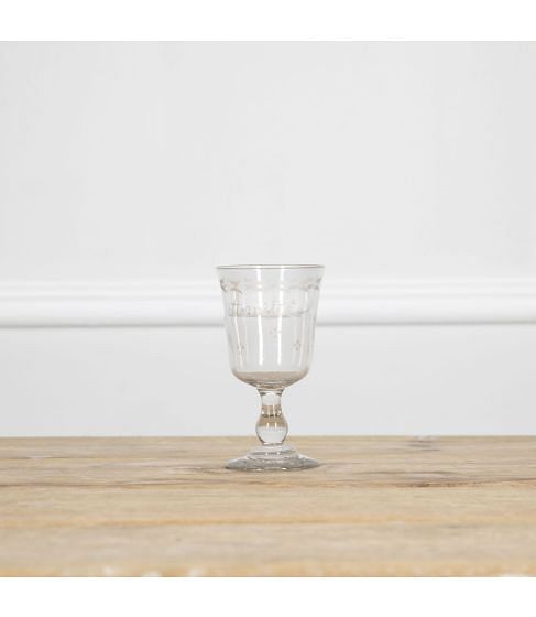 19th Century French Engraved 'Amitite' Glass