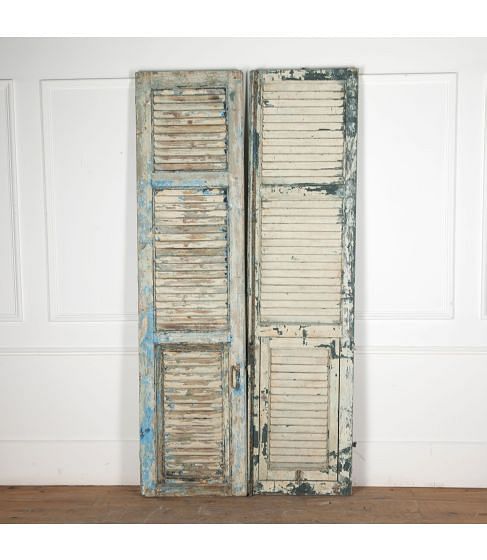 Pair of 19th Century French Shutters