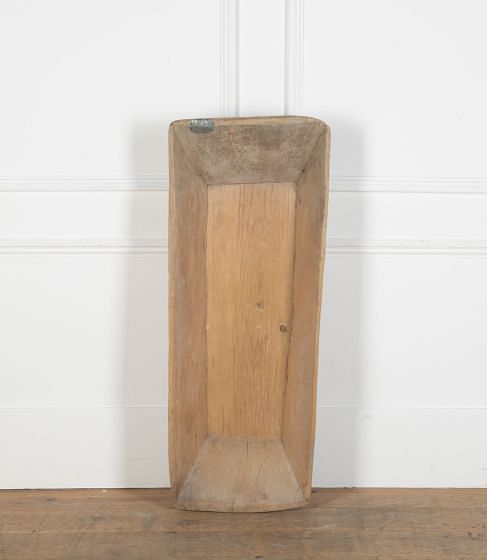 Large 19th Century Wooden Dough Bowl