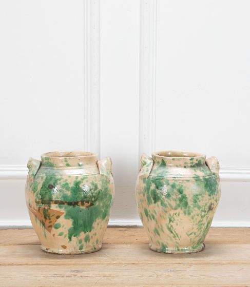 Pair of 19th Century Italian Yeast Jars