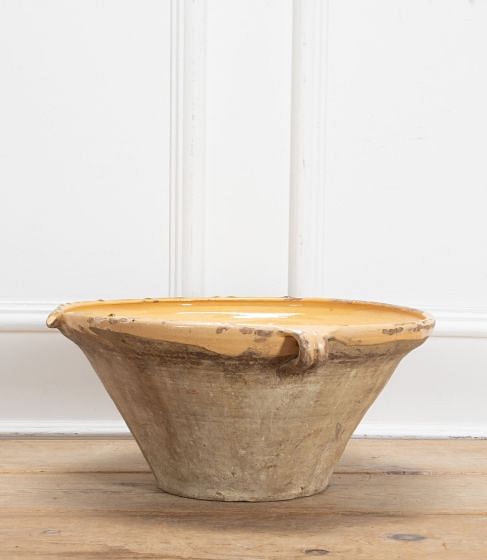 Large 19th Century French Tian Gresale Confit Bowl
