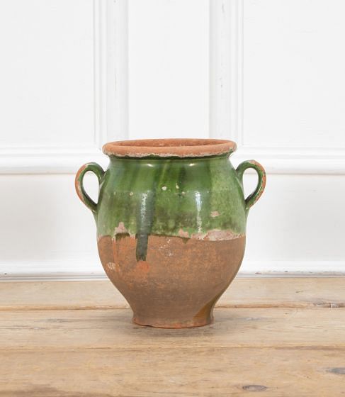19th Century Green Glazed French Confit