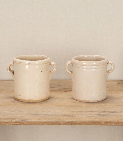 Pair of 19th Century Italian Anchovy or Sardine Pots