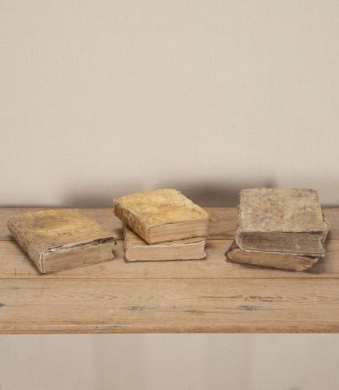 Collection of Five 17th & 18th Century Spanish Vellum Bound Religious Books