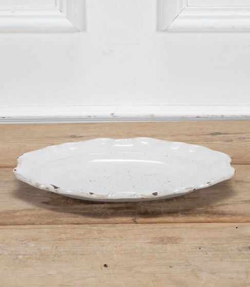 French 18th Century White Faience Platter