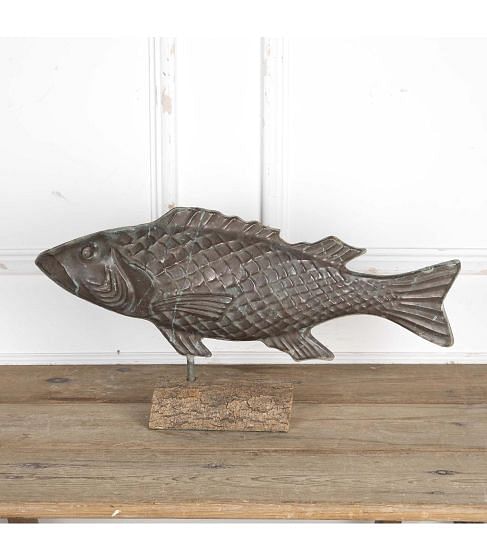 Early 20th Century Copper Fish