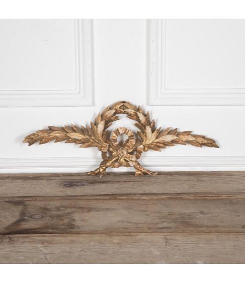 Carved 19th Century Giltwood Overdoor