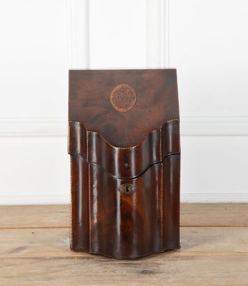 18th Century Georgian Mahogany Cutlery Box