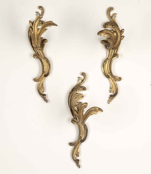 Set of Three 19th Century French Ormolu Curtain Tie-Backs