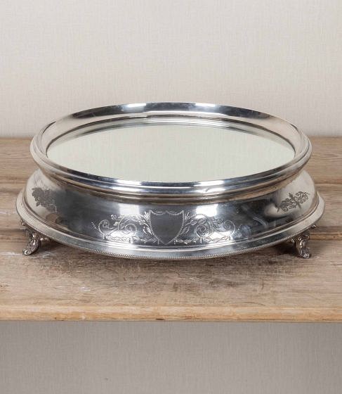 Early 20th Century English Silver Plated Mirrored Table Centerpiece DA8043961