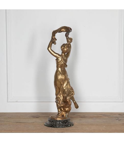 19th Century Gilt Bronze Female Figure by Roberte du Bois