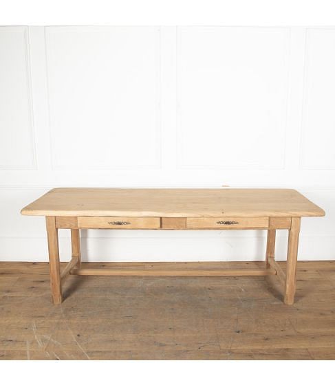 20th Century Scrubbed Oak Farmhouse Table