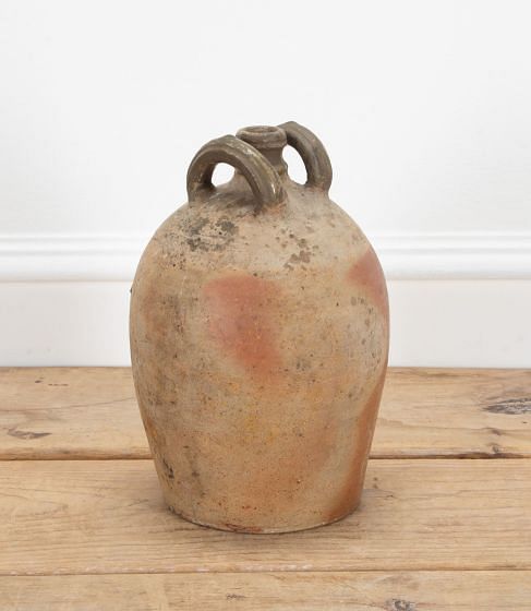 Early 20th Century French Stoneware Oil Carrier