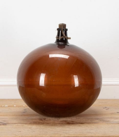 French 19th Century Large Decorative Glass Bottle