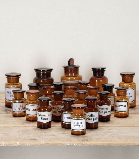 Collection of 20th Century Italian Apothecary Bottles DA8542784