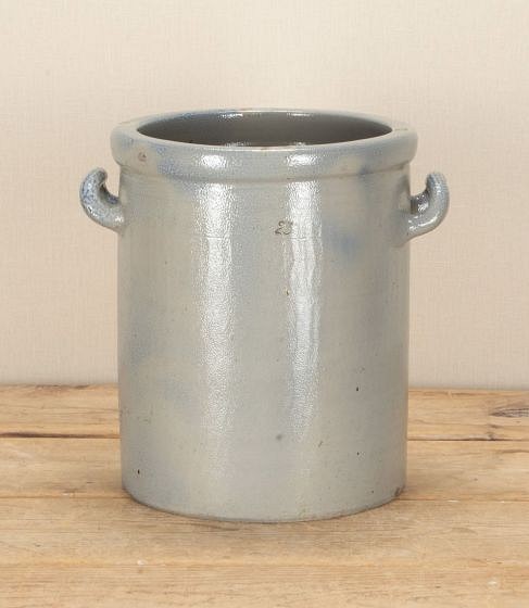 Large Early 20th Century French Stoneware Confit Pot