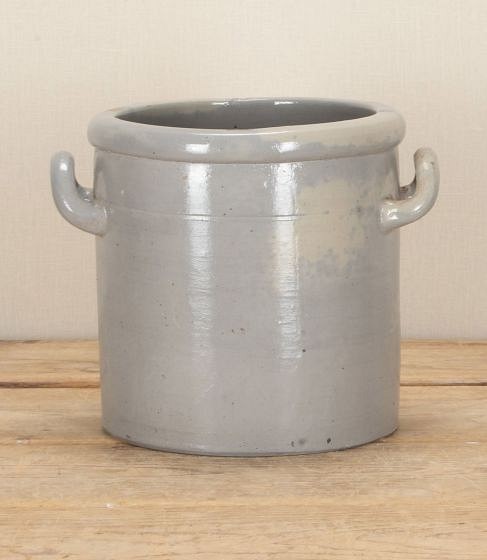 Large Early 20th Century French Stoneware Confit Pot