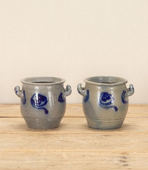 Matched Pair of 19th Century French Confit Pots