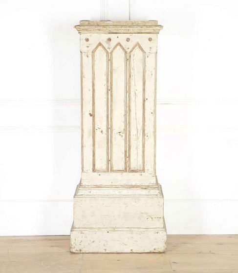 Early 20th Century Swedish Empire Column Pedestal