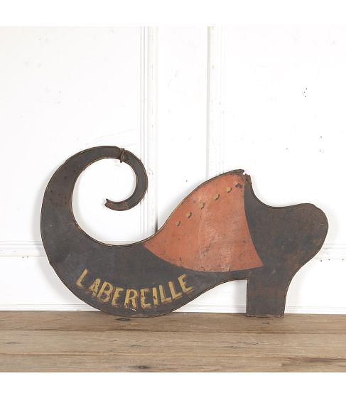 20th Century French Shoe Maker's Trade Sign
