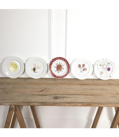Collection of Five 20th Century French Plates by Georges Hugnet