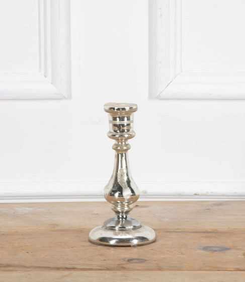 Mercury Glass Candlestick