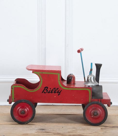 English 1950s Childrens' Ride-On Engine Toy
