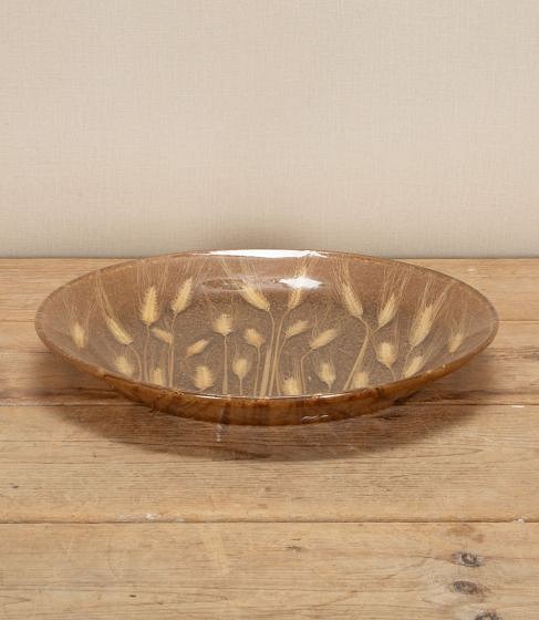 Mid-Century Wheat Resin Bowl