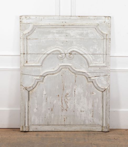 Large 19th Century Scottish Trompe L'oeil Painted Door Panel